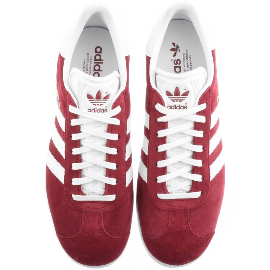 Alternative Image for Productadidas Originals Gazelle Trainers Burgundy3